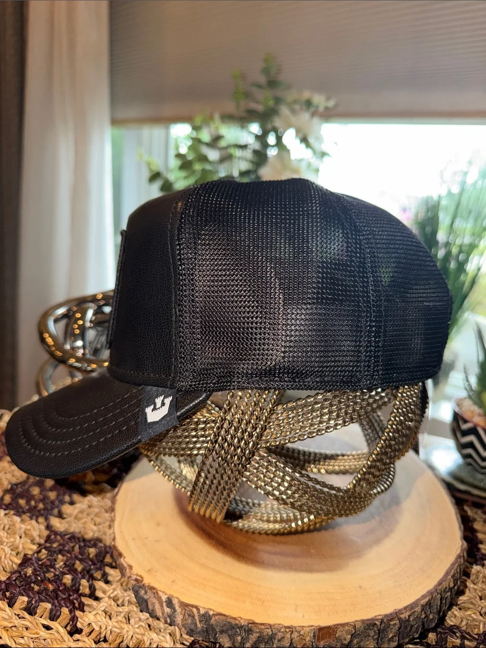 Goorin Bros The Farm Shleather Panther Black Trucker Hat NWT 101-1828